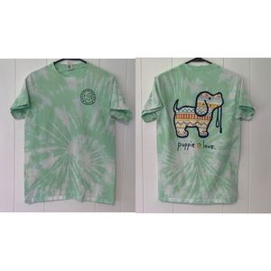 Puppies Love Upcycled T Shirt Size Small